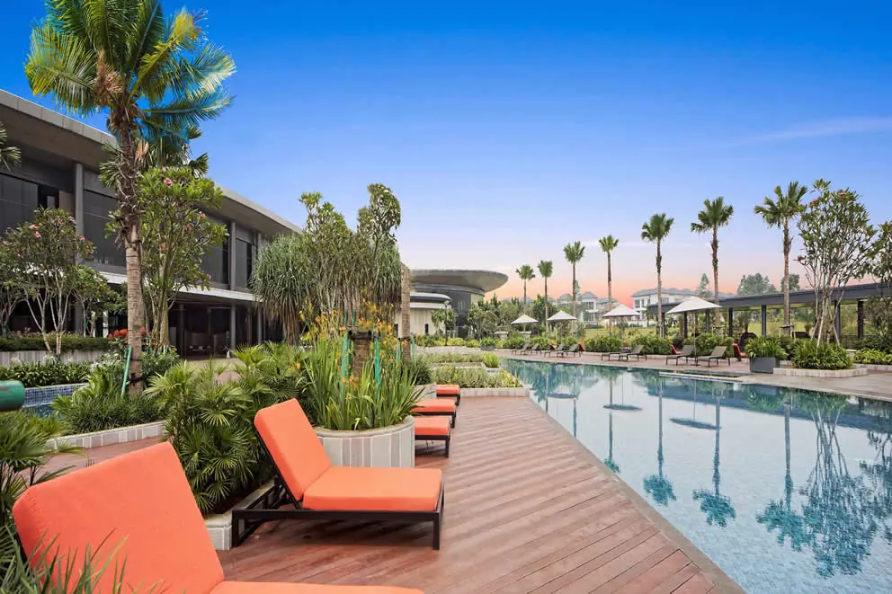Country Club swimming pool and deck