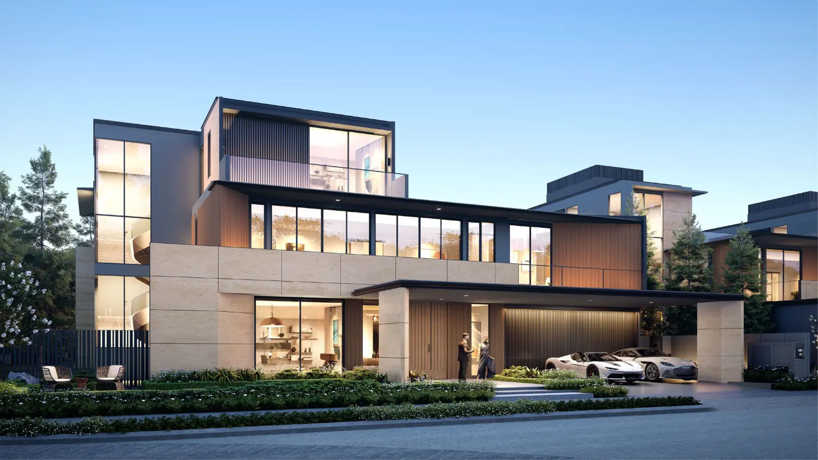 Island Villa corner facade