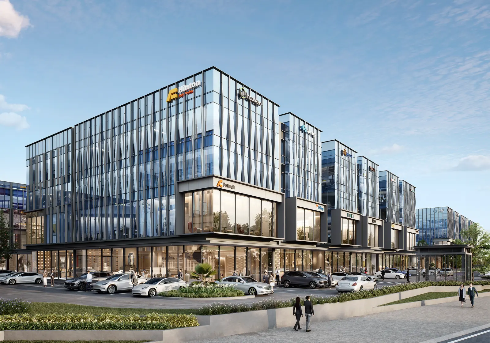 NavaPark Business Suites street frontage